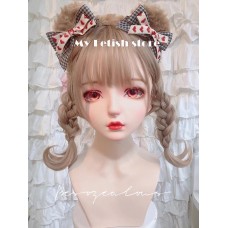 (WhiteDoll)High Quality Handmade Cheap Female/Girl Resin Half Head Human StyleCosplay Japanese Animego BJD Kigurumi Doll Mask (WhiteDoll)High Quality Handmade Cheap Female/Girl Resin Half Head Human StyleCosplay Japanese Animego BJD Kigurumi Doll Mask